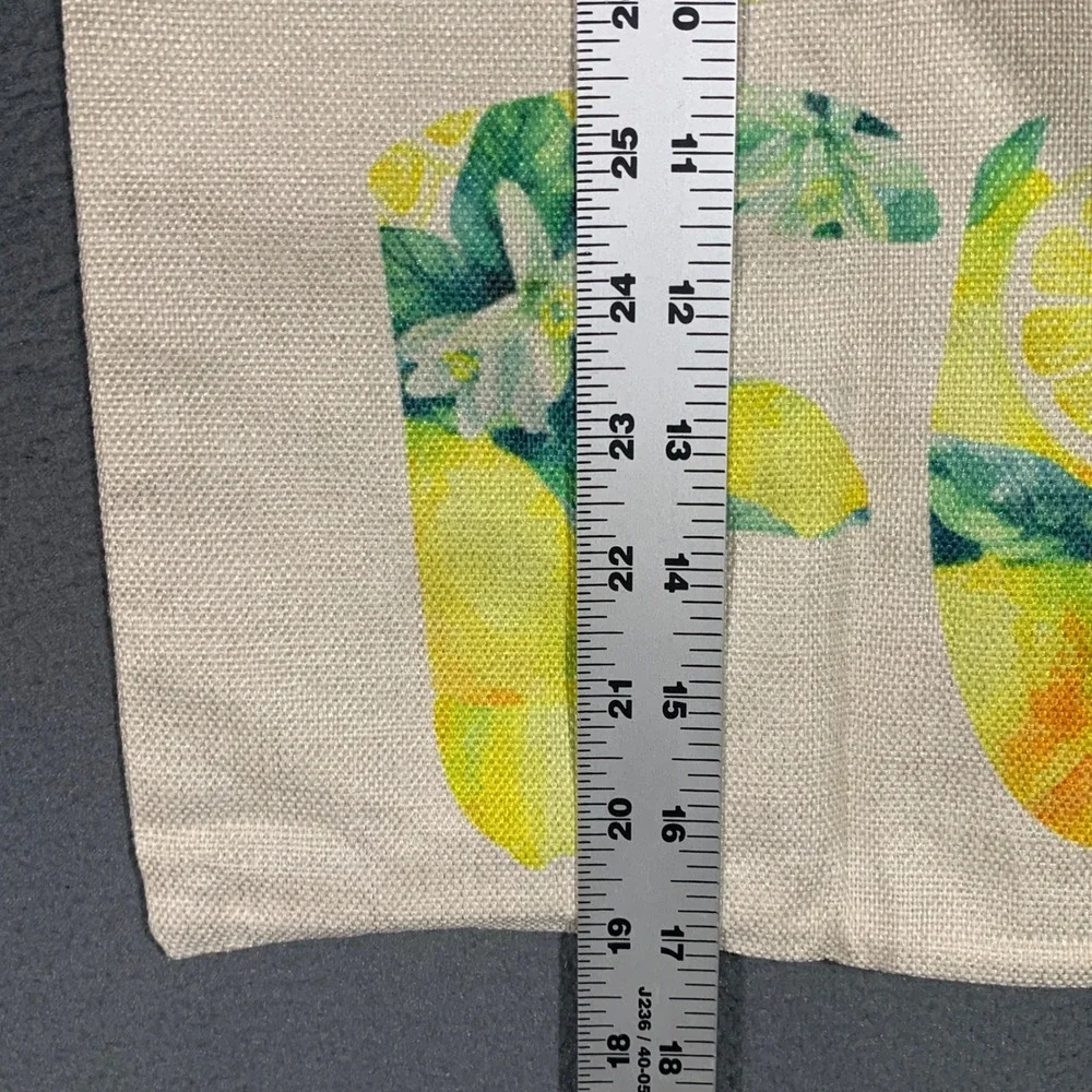 New Lemon Summer Sun Fun Outdoor Pillow Covers Square Pillowcase Set of 2 Zip Up